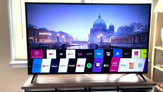 LG 65 Inch Built in 4K Smart TV Measurements amp Settings Review [upl. by Oza]