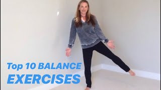 TEN BEST BALANCE EXERCISES from Physical Therapist [upl. by Hernando]