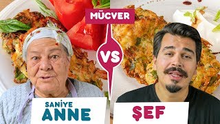 Anne vs Şef B7 SaniyeAnneYemekler  Kimin Mücver Tarifi Daha Başarılı [upl. by Eidlog]