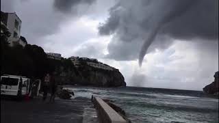 Minorca 2019  Unbelievable Waterspout [upl. by Dorelle]