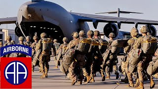 US Army quotDevil Stormquot 82nd Airborne Division during military exercises in the United States [upl. by Annaierb]