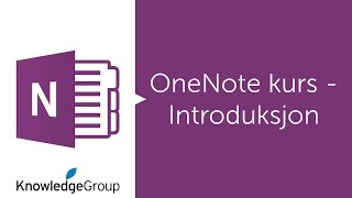 OneNote kurs  Introduksjon  Norsk 2016  2013  2010 [upl. by Melantha]