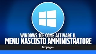 Windows 10 come riattivare lutente nascosto Amministratore [upl. by Ariahaj275]