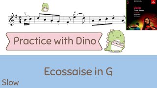 Slow Ecossaise in G ABRSM 2024 Violin grade 2 A3 [upl. by Lamb]