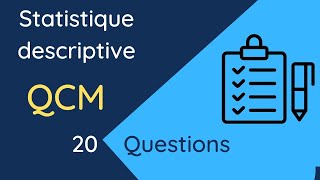 QCM 20 questions  Statistiques descriptives [upl. by Hanny]