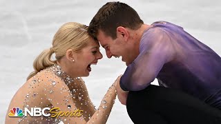 Knierim and Frazier win historic gold 43 years in the making at Worlds  NBC Sports [upl. by Aneele]