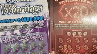 🎄🎁⛄️Winter Winnings amp Peppermint Payout X20 NJ Lottery 60 Session⛄️🎁🎄 [upl. by Clover]