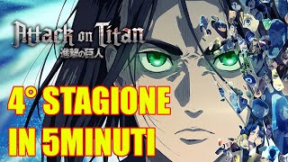 LATTACCO DEI GIGANTI Stagione 4 RIASSUNTO in 5 MINUTI [upl. by Carmelia349]