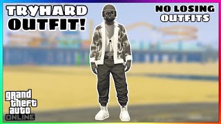 Easy Black Joggers Lightning Invisible Torso Glitch Tryhard Modded Outfit No Transfer GTA Online [upl. by Nalo]