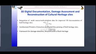 Geospatial Technology for documentation anddamage detection of built Heritage [upl. by Tireb]