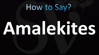 How to Pronounce Amalekites BIBLE [upl. by Lotson986]