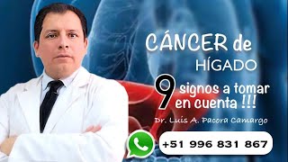 9 SIGNOS EN CÁNCER DE HÍGADO 😱❌ [upl. by Sileas478]