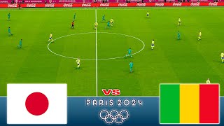 JAPAN vs MALI  Olymmpic Games Paris 2024  Full Match All Goals  PES Gameplay [upl. by Ibrab]