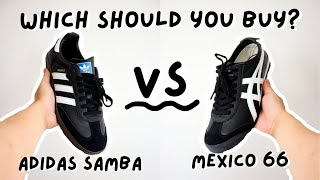 Adidas Samba Vs Onitsuka Tiger Mexico 66  Retro Sneaker Showdown [upl. by Nellaf]