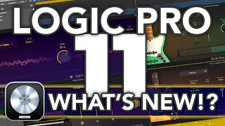 LOGIC PRO 11  Whats New in Logic 11 Stem Splitter AI Players Chord Track ChromaGlow amp MORE [upl. by Montana]