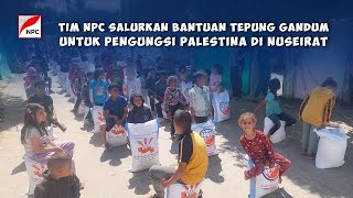 PENYALURAN BANTUAN TEPUNG GANDUM UNTUK WARGA PALESTINA DI KAMP PENGUNGSI NUSEIRAT [upl. by Christoffer]