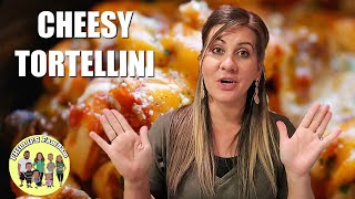 COOK WITH ME  CROCKPOT CHEESY TORTELLINI PASTA RECIPE  PHILLIPS FamBam Cook with Me [upl. by Leslie]