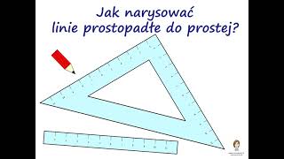 Jak narysować linie prostopadłe do prostej [upl. by Oiliduab42]