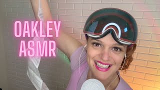 ASMR  ⛷Tingly Exploration of Oakley Snow Goggles  Tapping and Whisper Reading You the Warranty🏂 [upl. by Nwavahs]