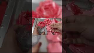 Satin fabric flowers making flowermaking satinflower [upl. by Bahe]