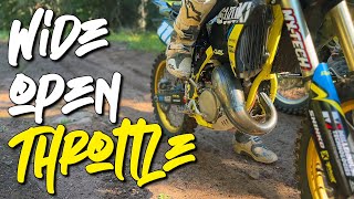 Wide Open on a Suzuki RM125 2 Stroke [upl. by Lavud]