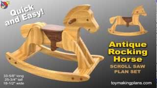 Wood Toy Plans  Heirloom Rocking Horse [upl. by Baudelaire]