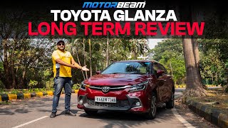 Toyota Glanza Long Term Review  NigglesMileageComfortPerformance [upl. by Vina]