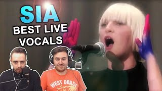 Singers ReactionReview to quotSias Best Live Vocalsquot [upl. by Eeluj835]