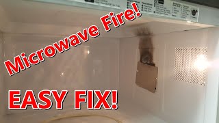 Is your Microwave catching fire or sizzling Easy Fix [upl. by Eibber]