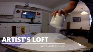 How to Apply Gesso on Canvas [upl. by Longo]