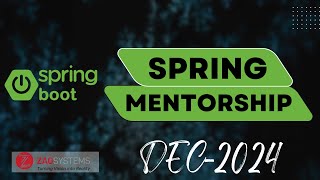 Spring Boot Mentorship  Nov 2024  Session 01 Part 1 [upl. by Wilda]