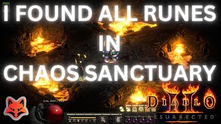 CHAOS SANCTUARY UNTIL ALL RUNES  Diablo 2 resurrected [upl. by Eitten]