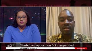 Zimbabwe opposition MPs suspended  Nelson Chamisa shares more [upl. by Ekusuy404]