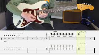 Queen  Dont Stop Me Now Solo Guitar Tab and Real Backing Track [upl. by Belvia42]