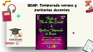 UDAP temporada verano y paritarias docentes [upl. by Atipul]