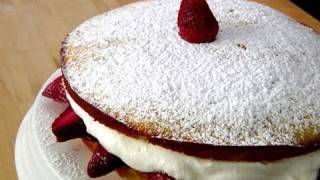 How to make a Strawberry Cake  by Laura Vitale  Laura in the Kitchen Ep 103 [upl. by Adiana]