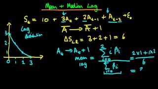 Mean and median lag [upl. by Mihalco]