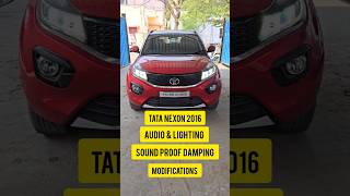 TATA NEXON 2016  Audio Lighting amp Sound Proof Damping Modifications afto Coimbatore tatanexon [upl. by Halfon309]