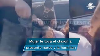 Hombres armados rapan a mujer por tocarles el claxon para que movieran su carro [upl. by Thatcher]