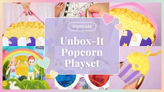 ✨SHOWCASE✨ Polly Pocket UnboxIt Popcorn Movie Theater Playset [upl. by Anaujait]