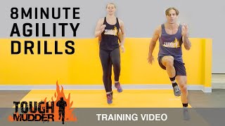 8 Min Agility Drills to Increase Speed and Endurance  Ep 4  Tough Mudder [upl. by Ulberto]