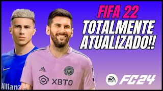 TRANSFORMEI O FIFA 22 NO NOVO EA SPORTS FC 24  NOVOS UNIFORMES TRANFERÊNCIAS MUITO MAIS [upl. by Bashemath643]