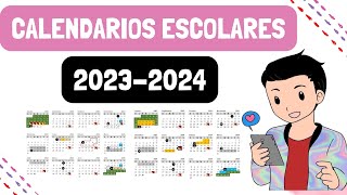 ESTOS SON LOS CALENDARIOS PARA EL CICLO ESCOLAR 20232024 [upl. by Tillman90]