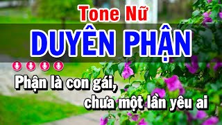 Karaoke Duyên Phận Nhạc Sống Tone Nữ  Mai Lan [upl. by Bainter]