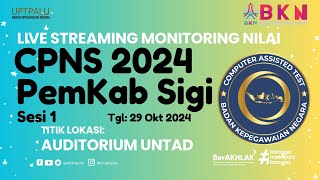 UJIAN SKD CASN 2024 TILOK AUDITORIUM UNTAD PALU SESI 1 TGL 29 OKT 2024 [upl. by Ennairej]