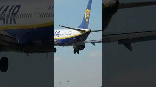 Ryanair Boeing 737 MAX Landing at Liverpool Airport shorts [upl. by Launam37]