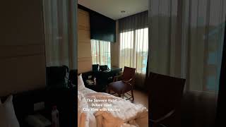 The Sunreno Hotel Deluxe Room with City View Easy access to Asiatique bangkok hotel [upl. by Nayek]