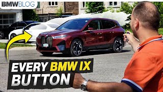 BMW iX Every Button Explained [upl. by Gnilyam]