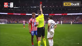 Marcos Llorente RED CARD Vs Real Madrid  Correa Goal  ATM 11 RM 11  Highlights  LALIGA 202425 [upl. by Ylle]