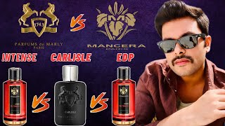 Mancera Red Tobacco EDP VS Red Tobacco Intense VS PDM Carlisle  Fragrance Review [upl. by Netsyrc36]